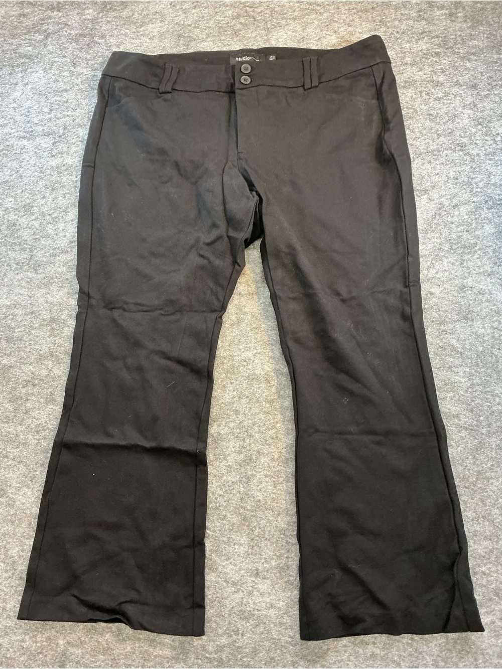 Torrid Black Studio Trouser Casual Dress Pants - Classic Straight Fit Size 22S